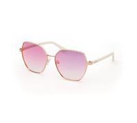 Guess Mujer Guess GU00108 21Z Gafas de sol Metal Blanco Violeta Geométrico Normal