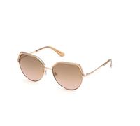 Guess Mujer Guess GU7736 57G Gafas de sol Metal Beige Marrón Geométrico Normal Espejo