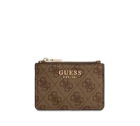 Guess Mujer Porta Tarjetas Laurel II SLG Credit Card Case Beige | diseño icónico Guess, múltiples compartimentos, tarjetero