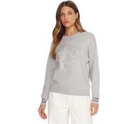 GUESS Mujer Suéter De Cuello Redondo Viscosa W5BR42Z26I2, gris, M