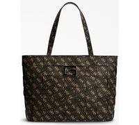 Guess Mujeres Liberty City 4G Logo Shopper Tote Bolsa Para Mujeres En Marrón