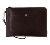 GUESS muñequera Milano Clutch Dark Brown marrón oscuro