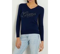 GUESS Myla Logo Vn Ls Swtr Cave Blue Talla: XS | Manga Larga Outlet | Mujer | Azul