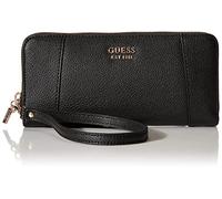GUESS Naya - Cartera Grande con Cremallera Alrededor para Mujer, Talla única, Bla, 21x10x2 cm, Clásico