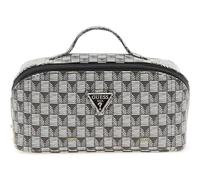 GUESS Neceser G Wave Large Cosmetic Travel Bag Black Logo Negro
