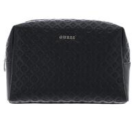 GUESS Neceser Large Top Zip Cosmetic Bag Black Negro