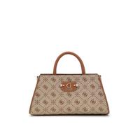 GUESS Neda Girlfriend Satchel, Bolso de Mano Mujer, Logotipo de Latte, One Size