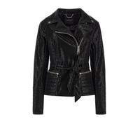 GUESS NEW AGNES PU LEATHER JACKET, JBLK Negro azaba996, XS/S