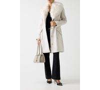 GUESS New Alice Coat Wind Cloud Talla: 42 | Abrigos con Cierre de Botón Outlet | Mujer