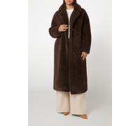 GUESS New Alina Long Coat Chocolate Brownie Talla: S | Chaquetas de Piel Sintética Outlet | Mujer | Marrón