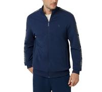 Guess New Arlo - Sudadera con Cremallera Completa para Hombre, Azul (Silk Blue), X-Large