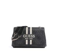 Guess Noelle 4G Logo Bolso de hombro gris oscuro, imitación de cuero, mujer