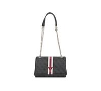 GUESS Noelle Convertible Crossbody Flap Bag, Bolso de Mano Mujer, Logotipo de Color carbón, One Size