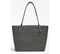 GUESS Noelle Cuero 4G Logo Bolso Shopper Mujer Bolsa En Carbón
