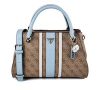 GUESS bolso bandolera Noelle II Luxury Satchel Latte Logo/Light Blue marrón claro