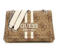 GUESS Noelle II Convertible Xbody Flap Bag Latte Logo