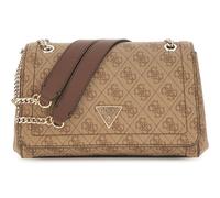 GUESS Bolso bandolera Noelle II convertible Xbody con solapa Latte Logo/Marrón