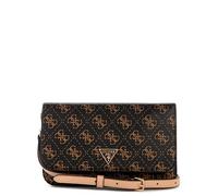 GUESS Noelle II Crossbody Flap Organizer, Bolso Bandolera Mujeres, Logo Marrón, Talla única