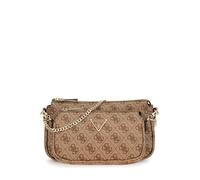 Guess Noelle 4G Logo Bolso de hombro marrón claro, imitación de cuero, mujer