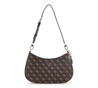 GUESS Noelle II Top Zip Shoulder Bag Brown Logo
