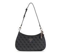 GUESS Noelle II Top Zipper Shoulder Bag Coal Logo