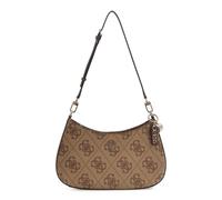 GUESS bolso de hombro Noelle II Top Zipper Shoulder Bag Latte Logo/Brown marrón claro