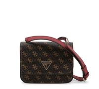 Guess noelle logo textile crossbody bag, bolso de hombro para mujeres,