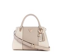 GUESS Noelle Luxury Satchel, Bolso de Mano Mujer, Blanc/Blanco Roto, Talla Unica