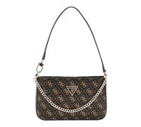 GUESS Noelle Mini Top Zip Shoulder Bag Brown