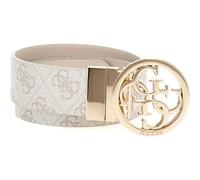 Guess Cinturón NOELLE con logo recortable Beige/Blanco 85