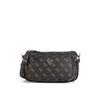 Guess Noelle Q Logo Bolso de hombro moreno, imitación de cuero, mujer