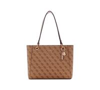 GUESS Noelle Small Noel Tote, Mano, Bolso de Hombro para Mujer, Logo Latte, Talla única