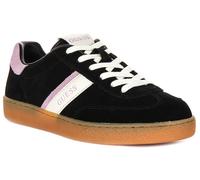 Guess Nolinas Cuero Mezcla Ante Zapatillas De Mujer Negras UK 3 - 8