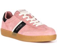 Guess Nolinas Zapatillas De Ante De Cuero Para Mujer Rosa En UK 3 - 8