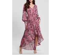 GUESS Nuovo Bahia Wrap Up Purple Kashmir Print Talla: M | Outlet | Mujer | Púrpura