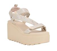 GUESS Ocilia para mujer, Logotipo medio natural/plateado 102, 37.5 EU