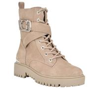 GUESS Orana - Botas de combate para mujer, Gamuza Taupe 240, 5.5 US, Gamuza Taupe 240, 36 EU