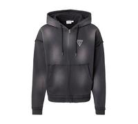 GUESS Originals Sudadera con cremallera gris / negro XL gris / negro