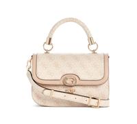 GUESS Orlina Logo Top Handle Flap Bag Sand Logo