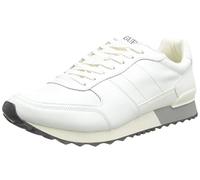 GUESS Padova, Sneaker Hombre, White, 45 EU