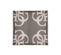 GUESS bufanda Jacquard Kefiah Scarf 135X135 Black gris