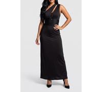 GUESS Patty One Shoulder L Jet Black A996 Talla: 38 | Vestidos Maxi Outlet | Mujer | Negro