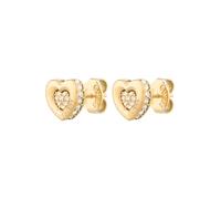 GUESS Pendientes 'L.O.V.E.' oro / transparente One Size oro / transparente