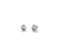 Guess Aretes para mujer CALYPSO, color Plata, acero inoxidable, Único – sin piedra preciosa