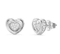 Guess Pendientes Mujer L.o.v.e. De Acero Plateado