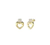 GUESS Pendientes oro / transparente, Talla One Size