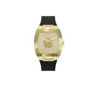 Guess Phoenix GW1066G2 - Reloj de Pulsera para Hombre (Cuarzo, analógico, Acero Inoxidable, 43 mm, Correa de Silicona, 5 Bares), Color champán
