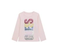 GUESS - Playera de Manga Larga para niña, Rosa ballet, 3T