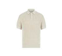 GUESS Polo Blanco Roto Crema S