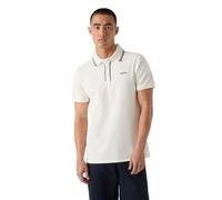 Guess Polo Paul Piqué de manga corta para hombre, Blanco Sal, X-Large